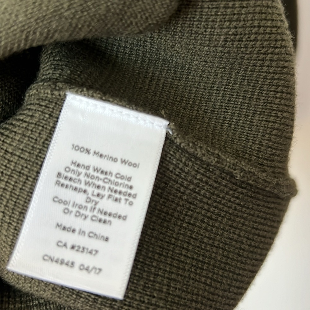 Talbots Military Style Pure Merino Wool
Cardigan Sweater - Picture 8 of 11